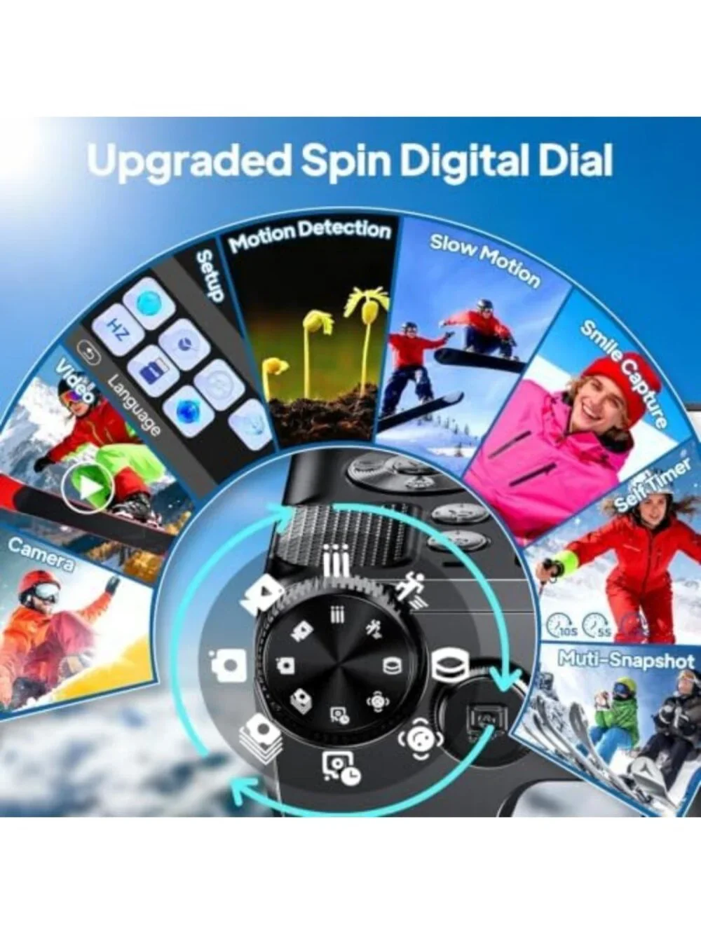 4K Digital Camera for Photography & Vlogging, 56MP Autofocus, 180° Flip Screen